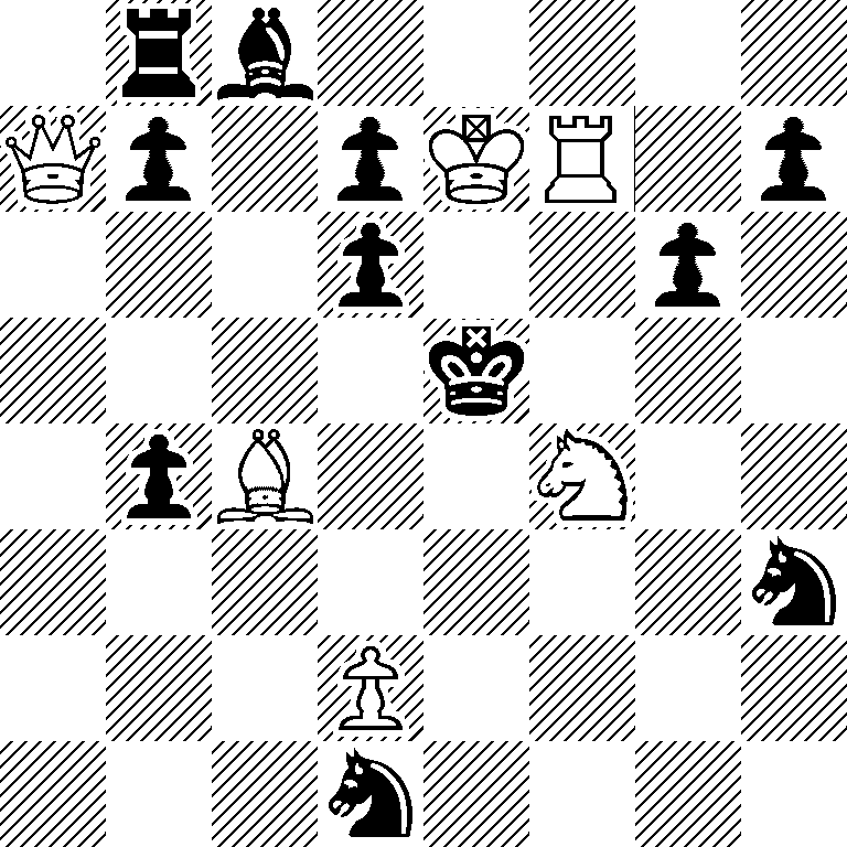 1rb5/Qp1pKR1p/3p2p1/4k3/1pB2N2/7n/3P4/3n4