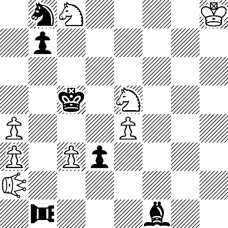 1sS4K/1p6/8/2k1S3/P3P3/P1Pp4/*1Q7/1*1r3b2