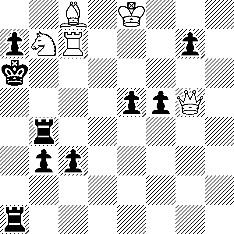 2B1K3/pNR3p1/k7/4ppQ1/1r6/1pp5/8/r7