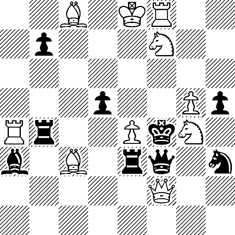 2B1KR2/1p3N2/8/3p2Pp/Rr2PkN1/b1B1rq1n/5Q2/8