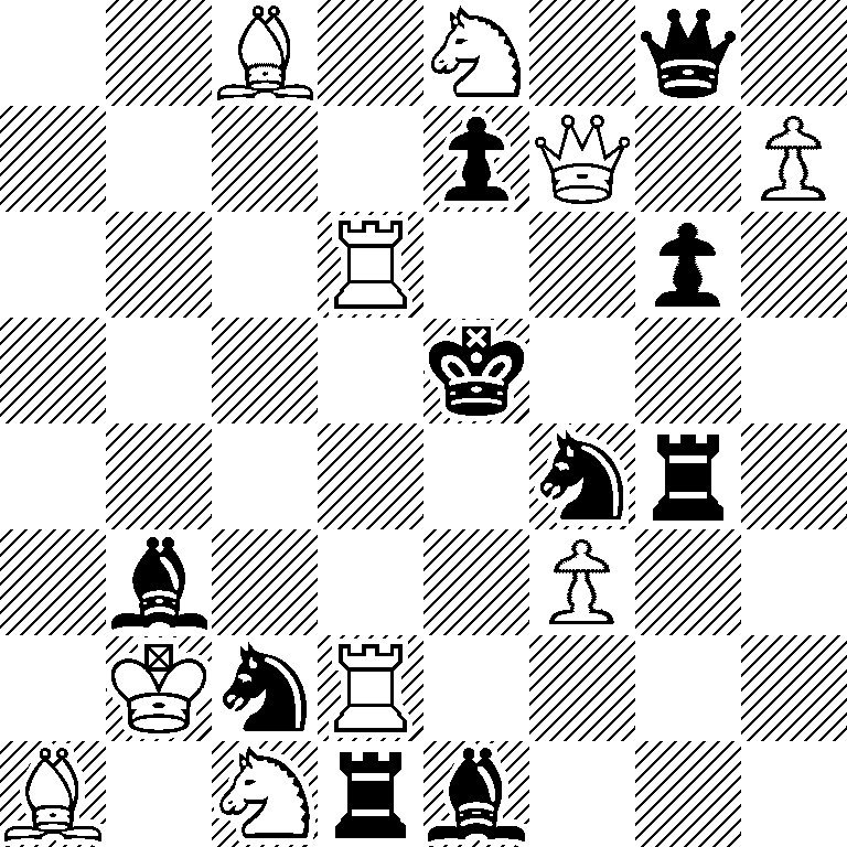 2B1N1q1/4pQ1P/3R2p1/4k3/5nr1/1b3P2/1KnR4/B1Nrb3