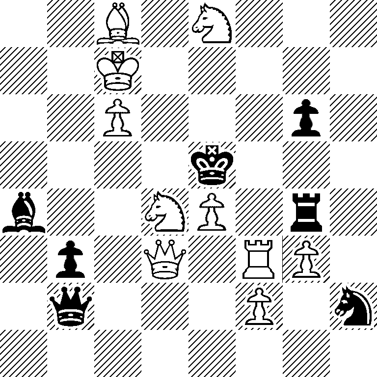 2B1N3/2K5/2P3p1/4k3/b2NP1r1/1p1Q1RP1/1q3P1n/8