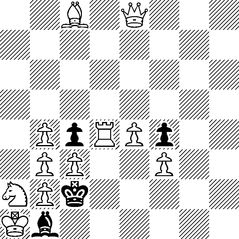 2B1Q3/8/8/8/1PpRPp2/1PP2P2/NPk5/Kb6