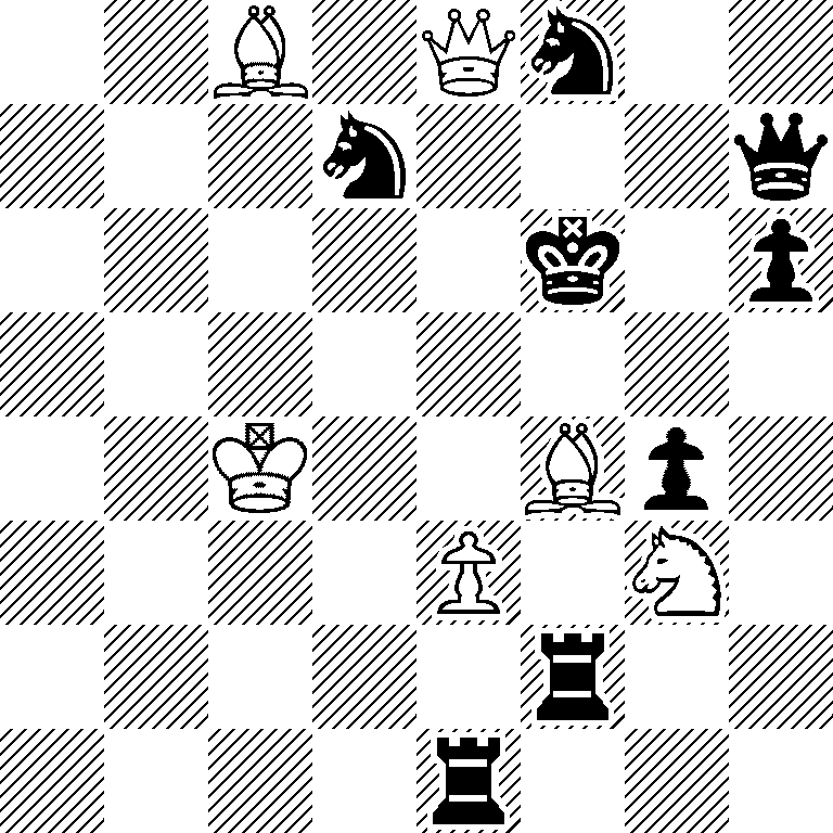 2B1Qn2/3n3q/5k1p/8/2K2Bp1/4P1N1/5r2/4r3
