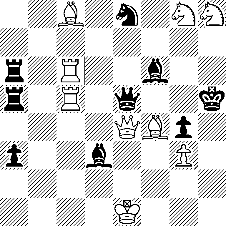 2B1n1NN/8/r1R2b2/r1R1q2k/4QBp1/p2b2P1/8/4K3