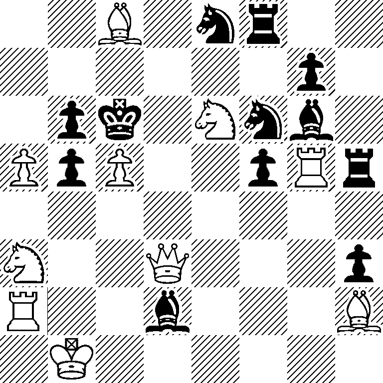 2B1nr2/6p1/1pk1Nnb1/PpP2pRr/8/N2Q3p/R2b3B/1K6