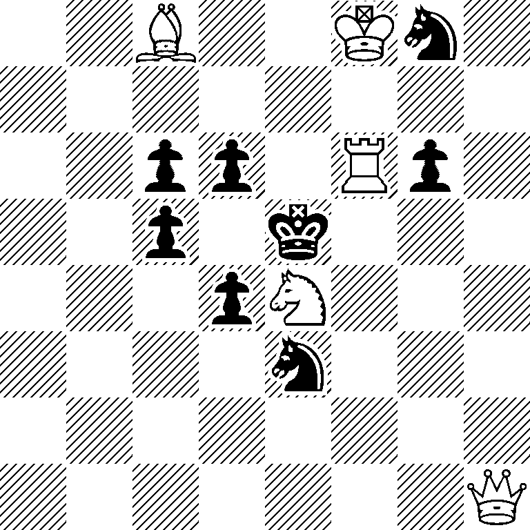 2B2Kn1/8/2pp1Rp1/2p1k3/3pN3/4n3/8/7Q