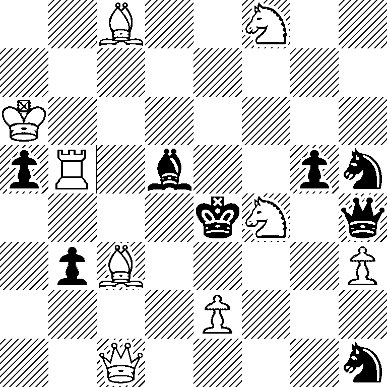 2B2N2/8/K7/pR1b2pn/4kN1q/1pB4P/4P3/2Q4n