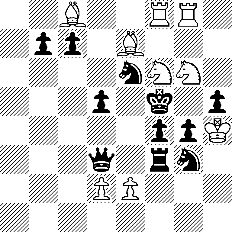 2B2RR1/1pp1B3/4nNN1/3p1k1p/5ppK/3q1rn1/3PP3/8