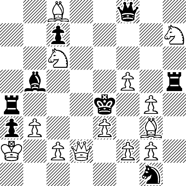 2B2q2/2p4N/2N5/1b3P1r/r3k1P1/pP2P1B1/K1PQ1PP1/6n1