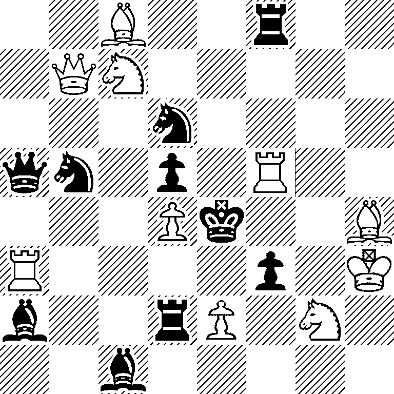 2B2r2/1QN5/3n4/qn1p1R2/3Pk2B/R4p1K/b2rP1N1/2b5