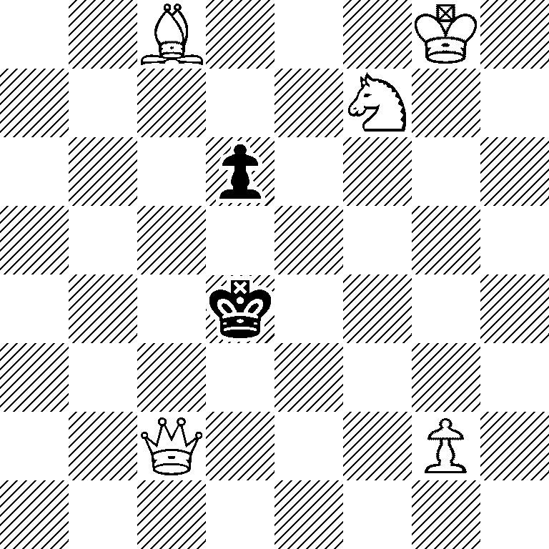 2B3K1/5N2/3p4/8/3k4/8/2Q3P1/8
