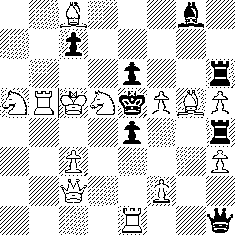 2B3b1/2p5/4p2r/NRKNkPBP/4p2r/2P4P/2Q2P2/4R2q