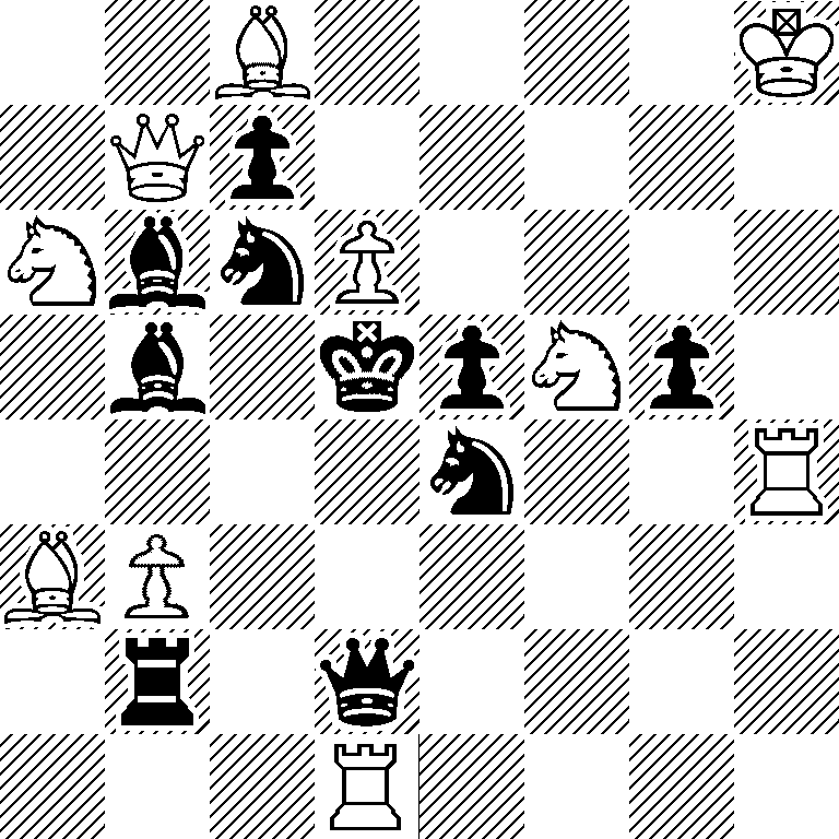 2B4K/1Qp5/NbnP4/1b1kpNp1/4n2R/BP6/1r1q4/3R4