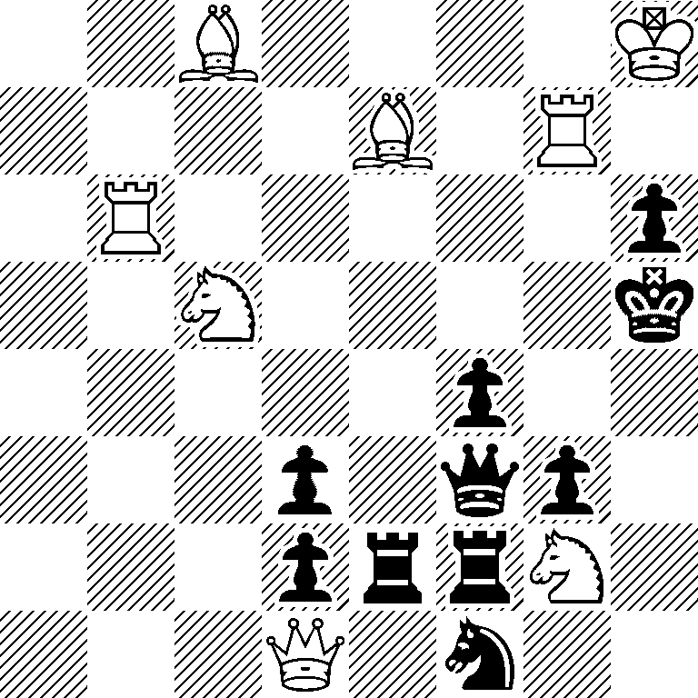 2B4K/4B1R1/1R5p/2N4k/5p2/3p1qp1/3prrN1/3Q1n2