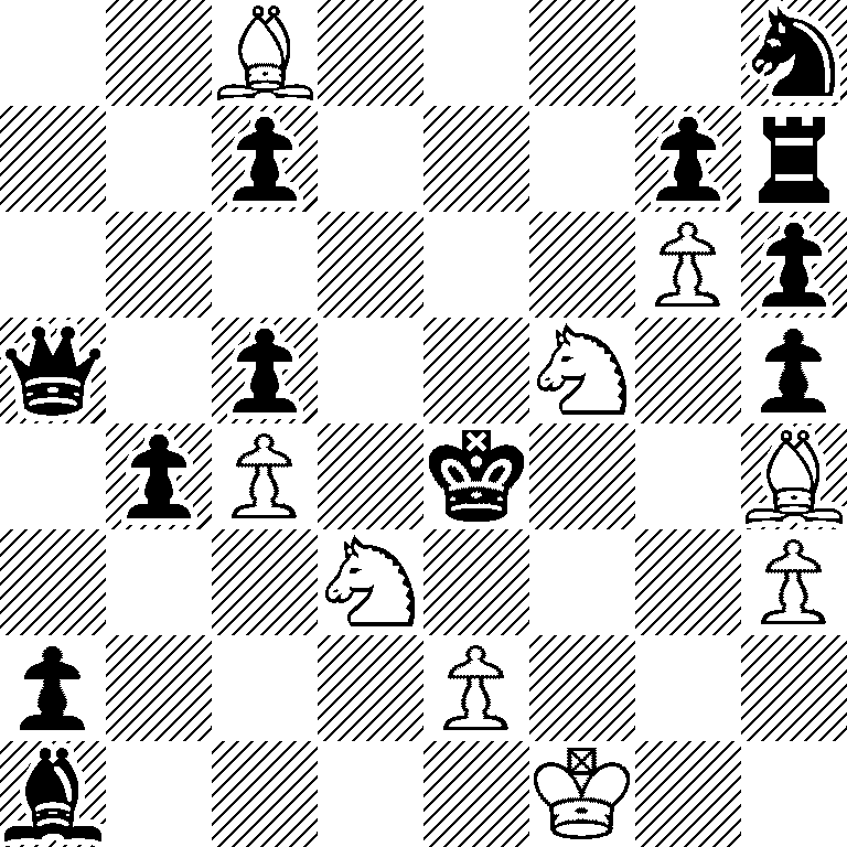 2B4n/2p3pr/6Pp/q1p2N1p/1pP1k2B/3N3P/p3P3/b4K2