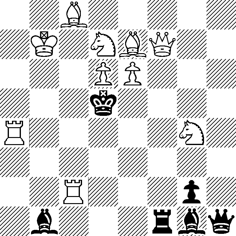2B5/1K1NBQ2/3PP3/3k4/R5N1/8/2R3p1/1b3rbq