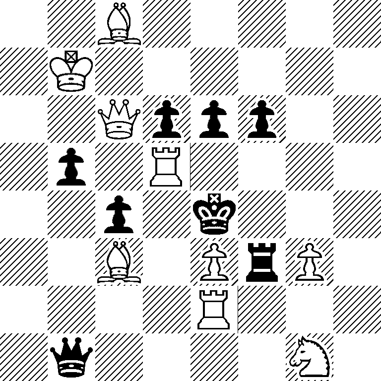 2B5/1K6/2Qppp2/1p1R4/2p1k3/2B1PrP1/4R3/1q4N1