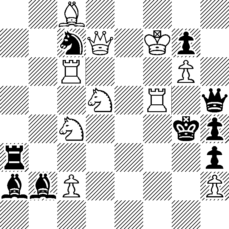 2B5/2nQ1Kp1/2R3P1/3N1R1q/2N3kp/r6p/bbP4P/8