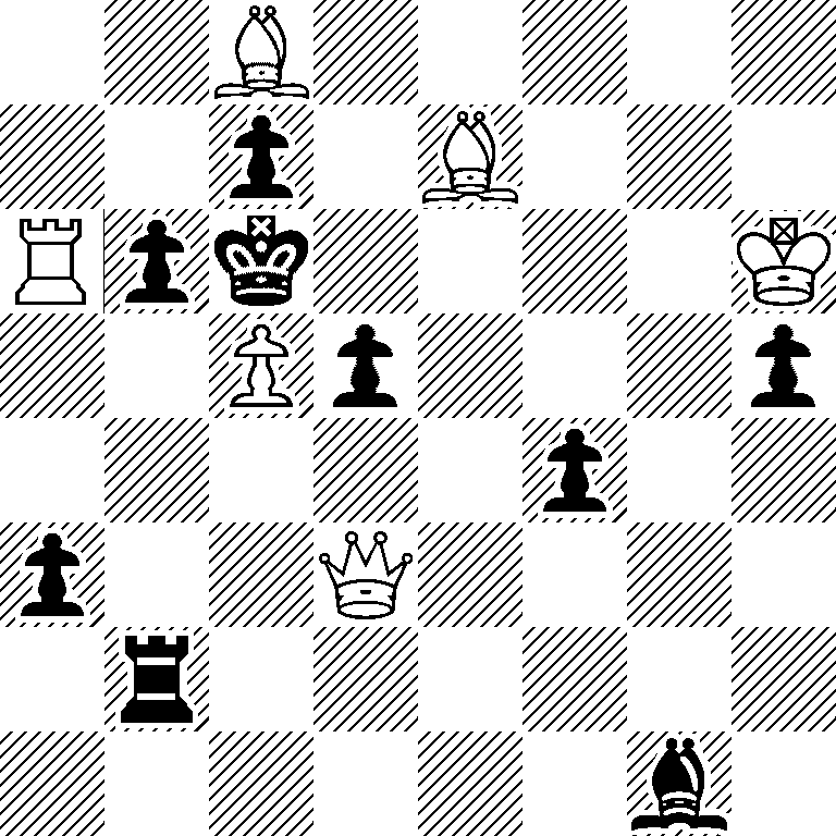 2B5/2p1B3/Rpk4K/2Pp3p/5p2/p2Q4/1r6/6b1