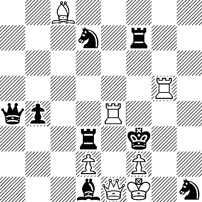 2B5/3n1r2/8/6R1/qp2R3/3r1k2/3P1P2/3bQK1n