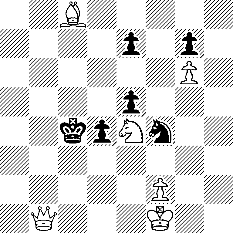 2B5/4p1p1/6P1/4p3/2kpNn2/8/5P2/1Q3K2