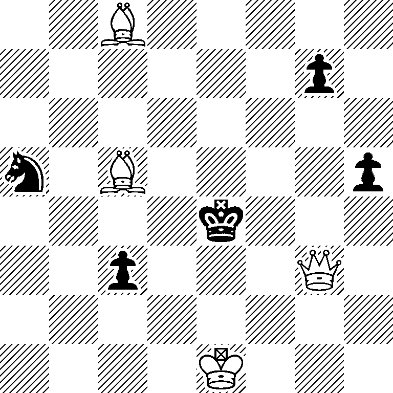 2B5/6p1/8/n1B4p/4k3/2p3Q1/8/4K3