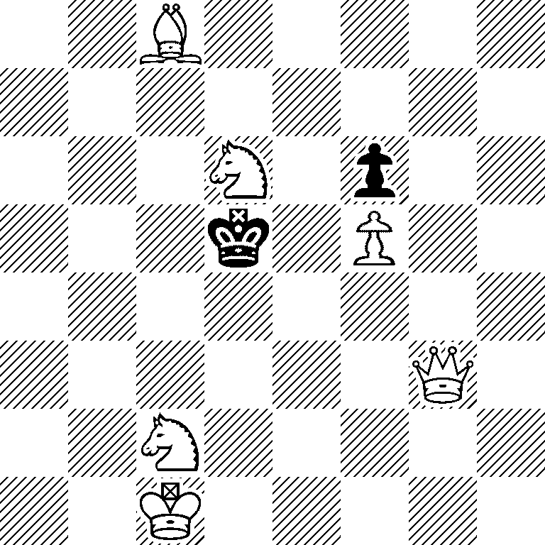 2B5/8/3N1p2/3k1P2/8/6Q1/2N5/2K5