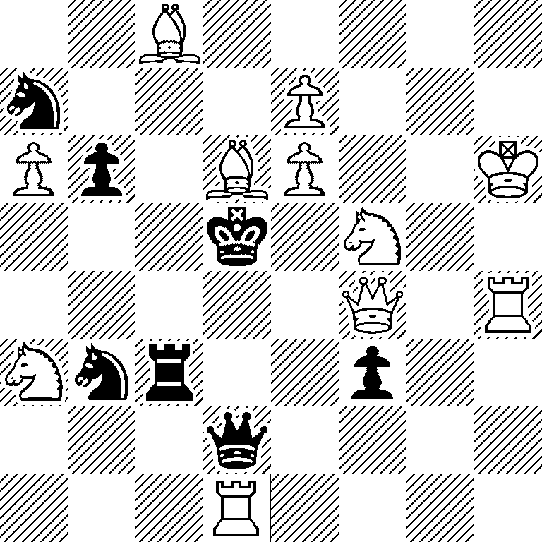 2B5/n3P3/Pp1BP2K/3k1N2/5Q1R/Nnr2p2/3q4/3R4