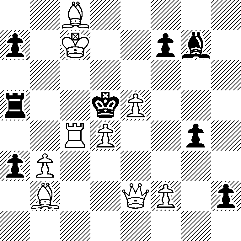 2B5/p1K2pb1/8/r2kP3/2RP2p1/pP6/1B2QP1p/8