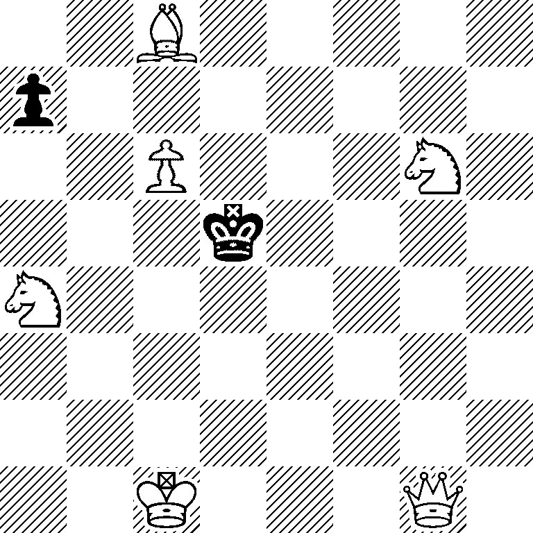 2B5/p7/2P3N1/3k4/N7/8/8/2K3Q1