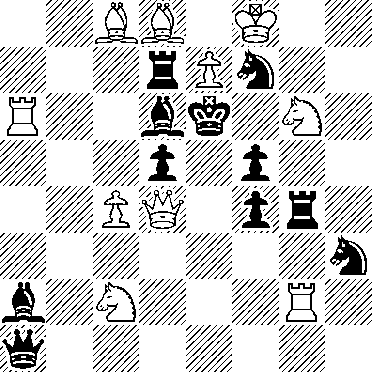 2BB1K2/3rPn2/R2bk1N1/3p1p2/2PQ1pr1/7n/b1N3R1/q7