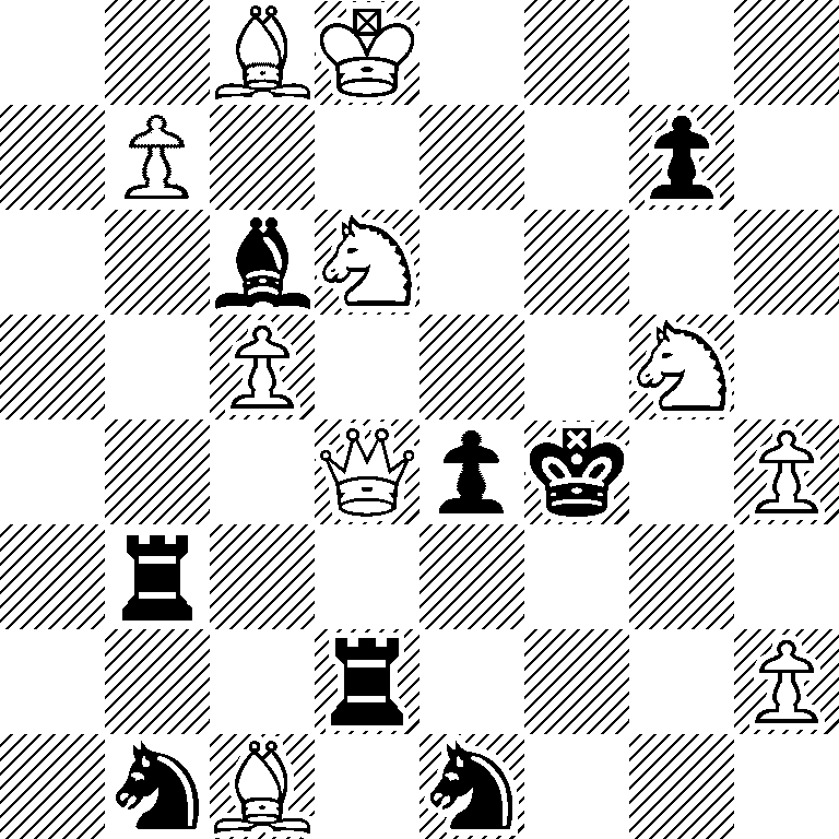 2BK4/1P4p1/2bN4/2P3N1/3Qpk1P/1r6/3r3P/1nB1n3