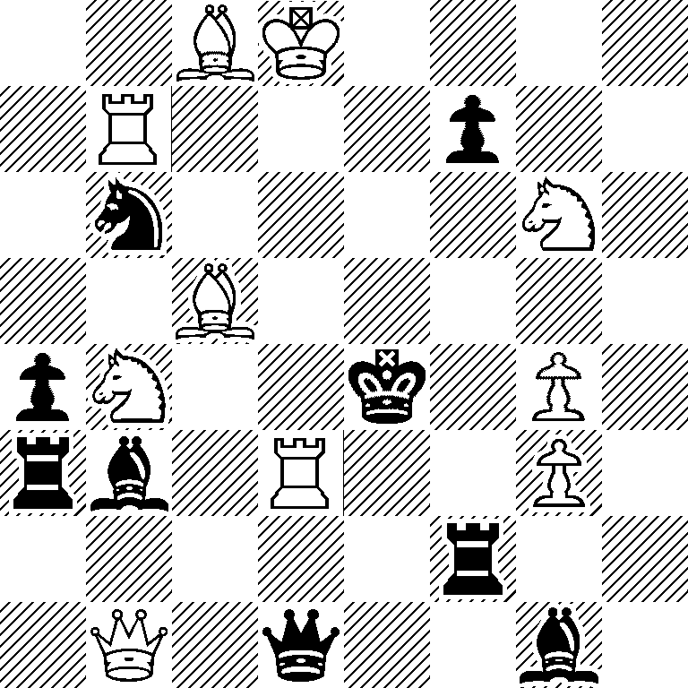 2BK4/1R3p2/1n4N1/2B5/pN2k1P1/rb1R2P1/5r2/1Q1q2b1