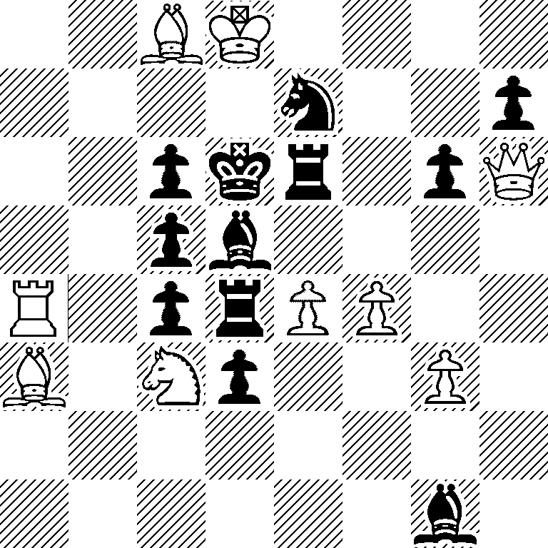2BK4/4n2p/2pkr1pQ/2pb4/R1prPP2/B1Np2P1/8/6b1
