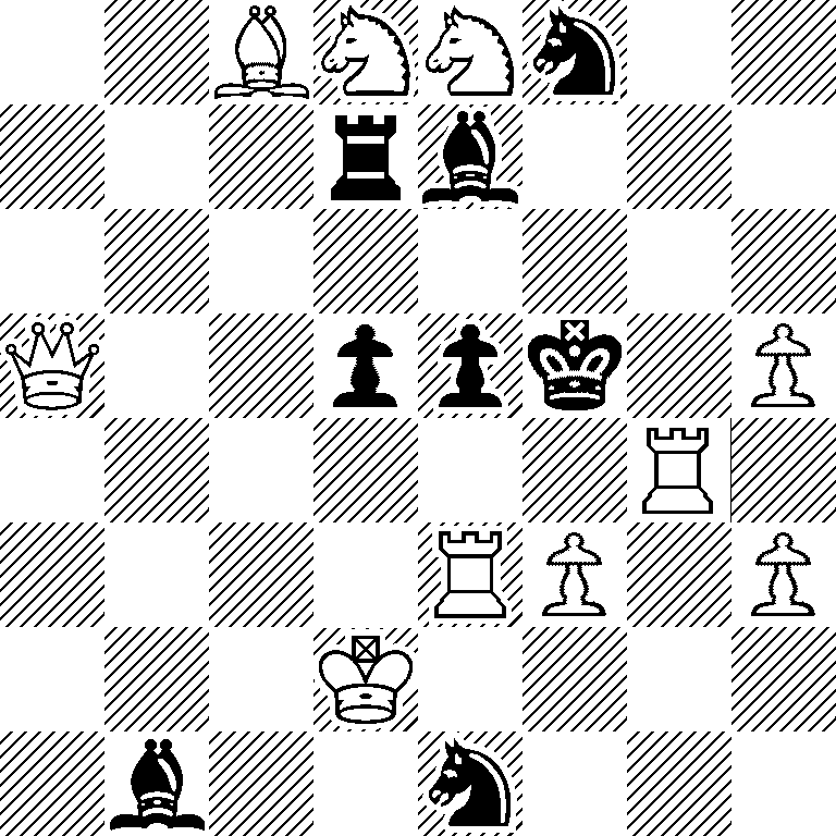 2BNNn2/3rb3/8/Q2ppk1P/6R1/4RP1P/3K4/1b2n3