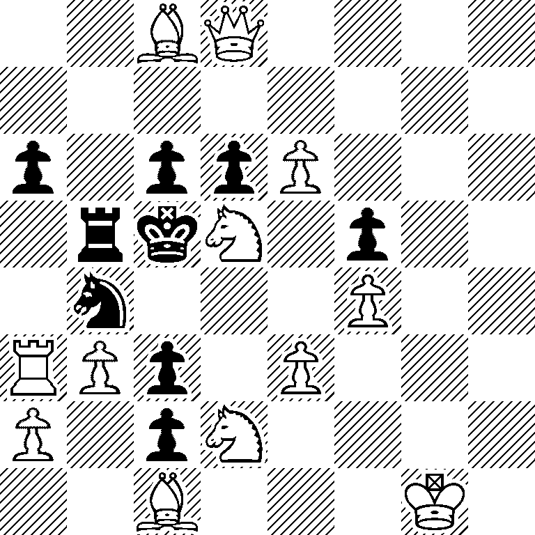 2BQ4/8/p1ppP3/1rkN1p2/1n3P2/RPp1P3/P1pN4/2B3K1