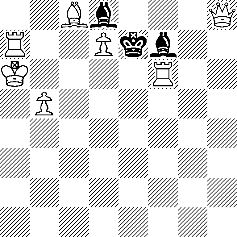 2Bb3Q/R2Pkb2/K4R2/1P6/8/8/8/8