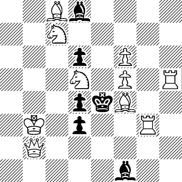2Bb4/2N5/3p1P2/3N1P1R/3pkB2/1K1p2R1/1Q6/5b2