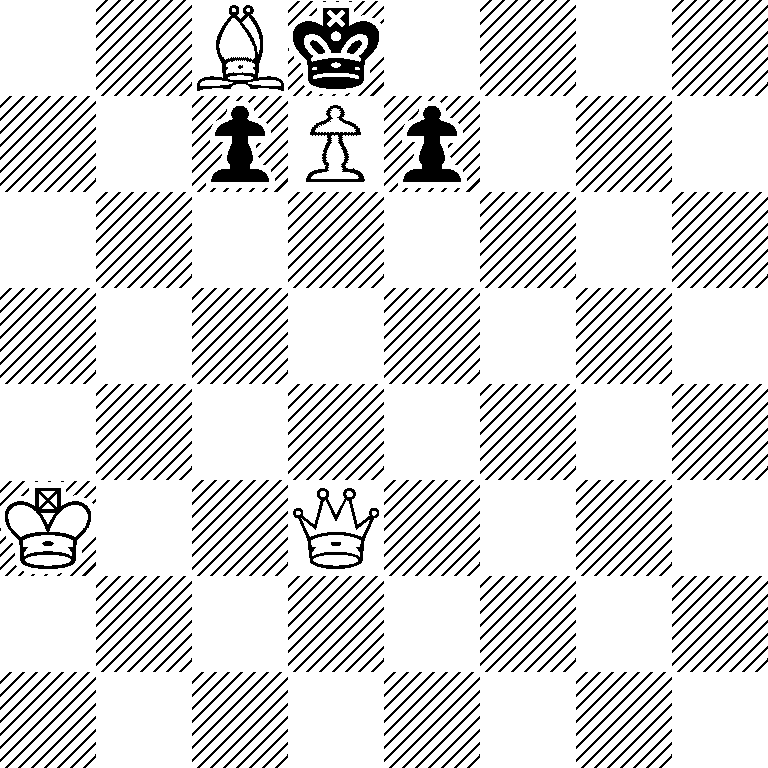 2Bk4/2pPp3/8/8/8/K2Q4/8/8
