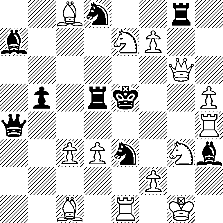 2Bn2r1/b3NP2/6Q1/1p1rk2P/q6R/2PPn1Nb/5P2/2B1R1K1