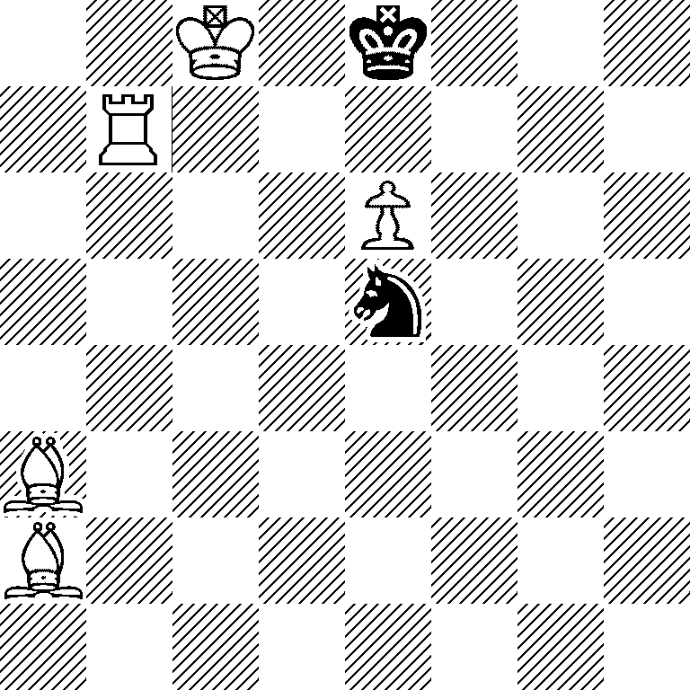 2K1k3/1R6/4P3/4n3/8/B7/B7/8