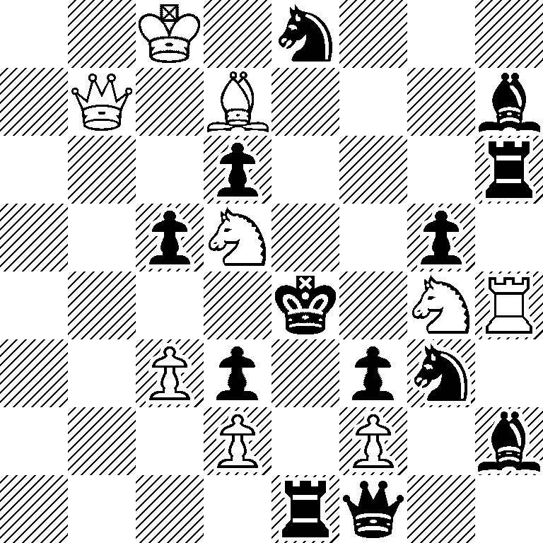 2K1n3/1Q1B3b/3p3r/2pN2p1/4k1NR/2Pp1pn1/3P1P1b/4rq2