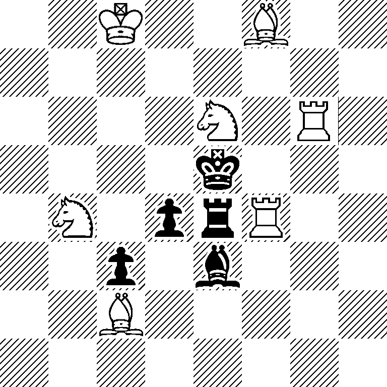 2K2B2/8/4N1R1/4k3/1N1prR2/2p1b3/2B5/8