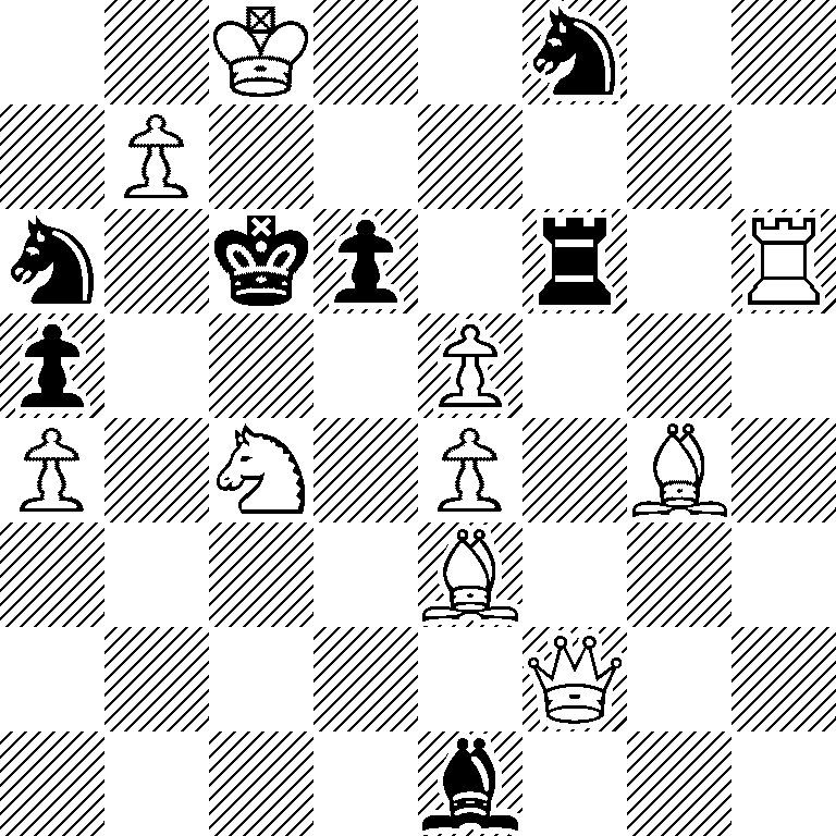 2K2n2/1P6/n1kp1r1R/p3P3/P1N1P1B1/4B3/5Q2/4b3