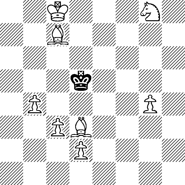 2K3N1/2B5/8/3k4/1P4P1/2PB4/3P4/8