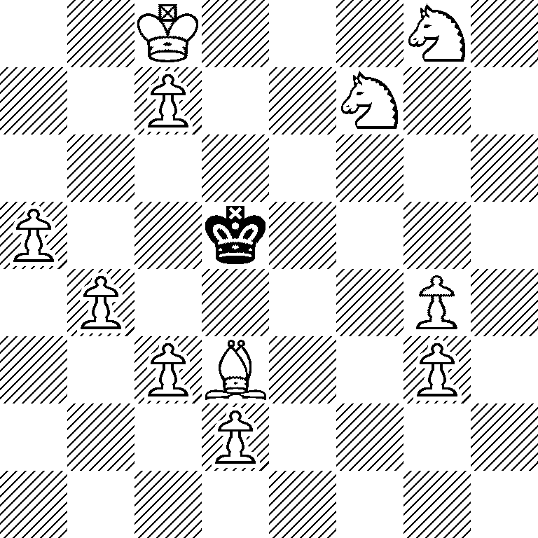 2K3N1/2P2N2/8/P2k4/1P4P1/2PB2P1/3P4/8