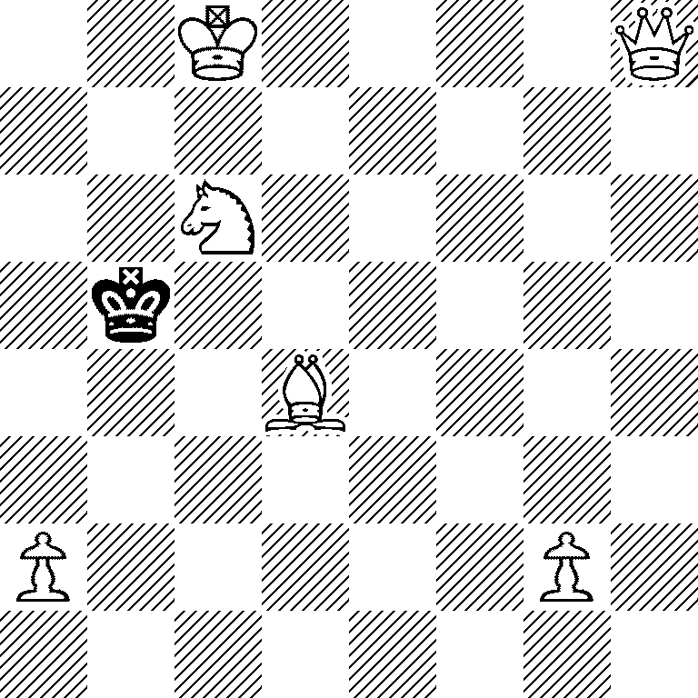 2K4Q/8/2N5/1k6/3B4/8/P5P1/8