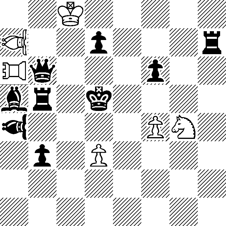 2K5/*3B2p3r/*3Rq3p2/br1k4/*3b4PS1/1p1P4/8/8