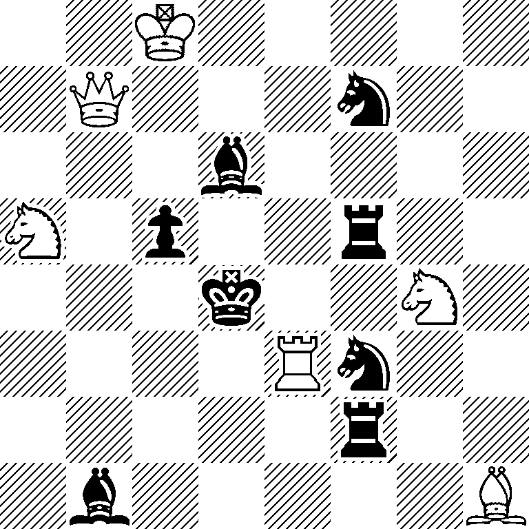 2K5/1Q3n2/3b4/N1p2r2/3k2N1/4Rn2/5r2/1b5B